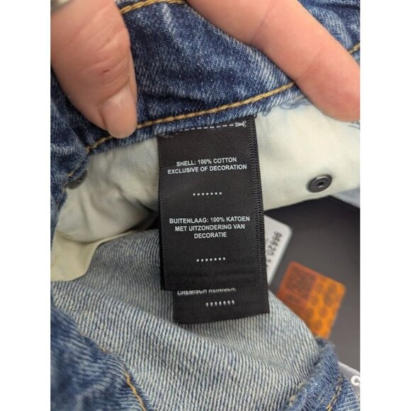 Harley Davidson studded out jeans womens size 31 embellished 100% cotton I8 - Picture 13 of 16